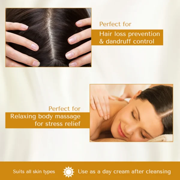 Barva - Almond Pomegranate Hair & Body Massage Oil with Vitamin E | for dry skin & hair growth - Image 3